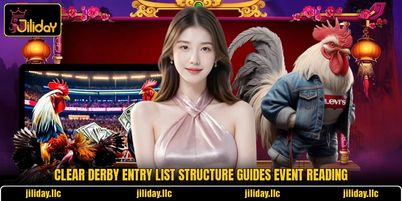 Clear derby entry list structure guides event reading
