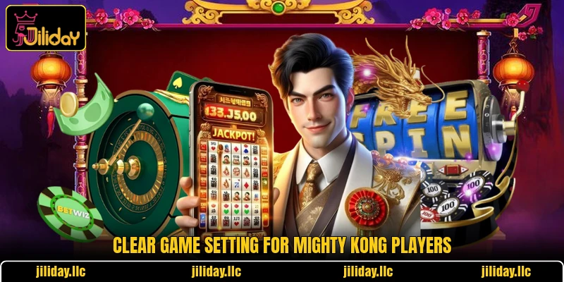 Clear game setting for Mighty Kong players Clear game setting for Mighty Kong players