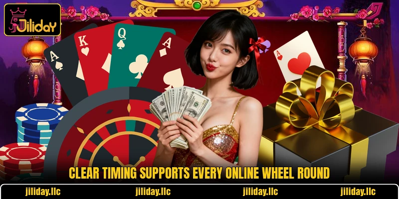 Clear timing supports every online wheel round Clear timing supports every online wheel round