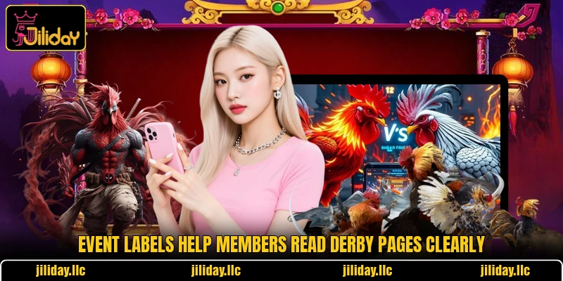 Event labels help members read derby pages clearly