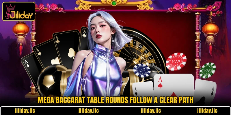 Mega Baccarat table rounds follow a clear path Mega Baccarat table rounds follow a clear path