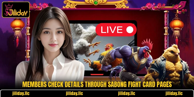 Members check details through Sabong Fight Card pages Members check details through Sabong Fight Card pages