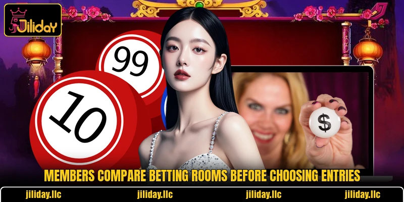 Members compare betting rooms before choosing entries Members compare betting rooms before choosing entries