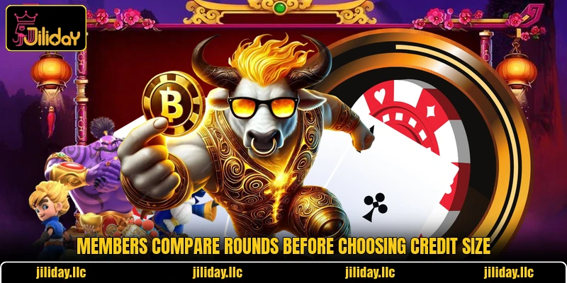 Members compare rounds before choosing credit size Members compare rounds before choosing credit size