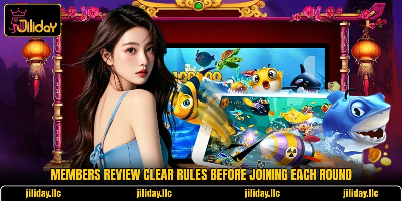 Members review clear rules before joining each round Members review clear rules before joining each round
