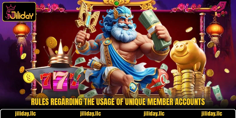 Rules regarding the usage of unique member accounts