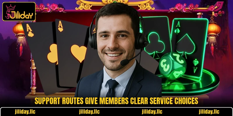 Support routes give members clear service choices Support routes give members clear service choices