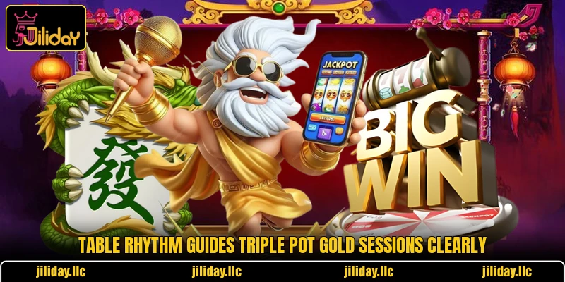 Table rhythm guides Triple Pot Gold sessions clearly