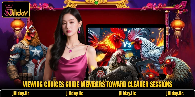 Viewing choices guide members toward cleaner sessions